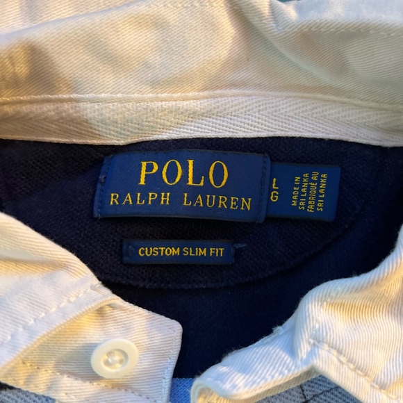 Ralph Lauren Polo Blue Stripe Size Large - Picture 3 of 5